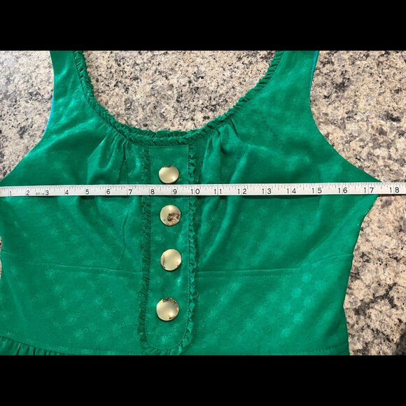 MAGGIE London Sleeveless Vintage Style Green Dress Size 8 - Picture 5 of 5